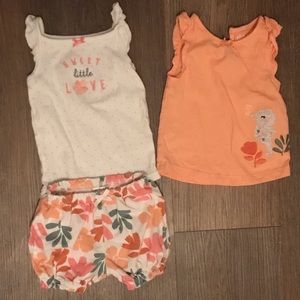 3 piece set-3/6 month baby girls